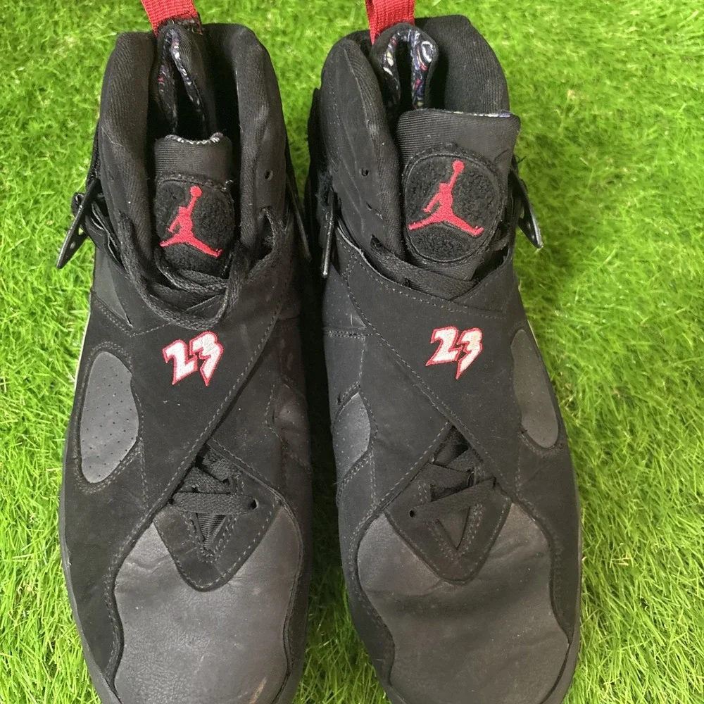 2023 Nike Air Jordan 8‎ Retro Playoffs Sneakers Size 12 Black & Red 305381-062